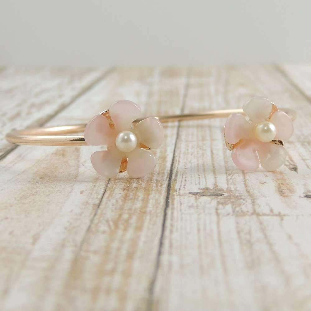 Flower Cuff Bracelet - Picture 3 of 3